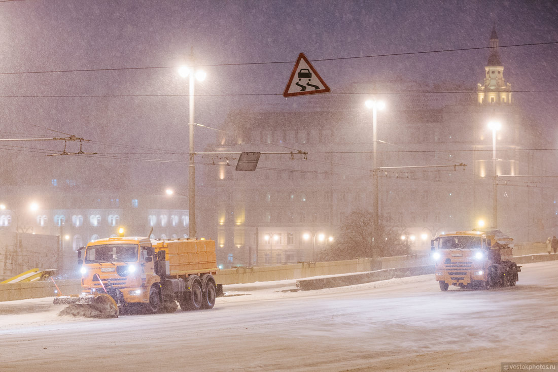 Как убирают московский снег 