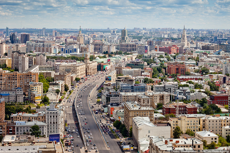 Москва с крыши ЖК «Оружейный» 